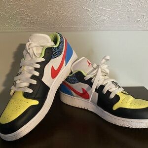 Nike Air Jordan 1 Low GS “Children’s Art” Multicolor Sneakers